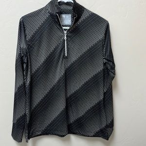 Page & Tuttle women’s zip front golf pullover.  Like new.  Medium.  Black/white
